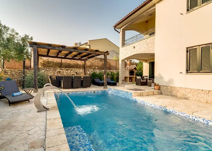 New With Swimming Pool, Olive Grove And Sea View By Traveler Tourist Agency Krk Id 2201 *