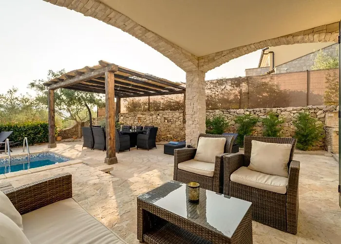 Villa New With Swimming Pool, Olive Grove And Sea View By Traveler Tourist Agency Krk Id 2201