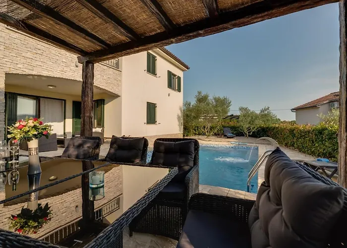 Villa New With Swimming Pool, Olive Grove And Sea View By Traveler Tourist Agency Krk Id 2201 Brzac