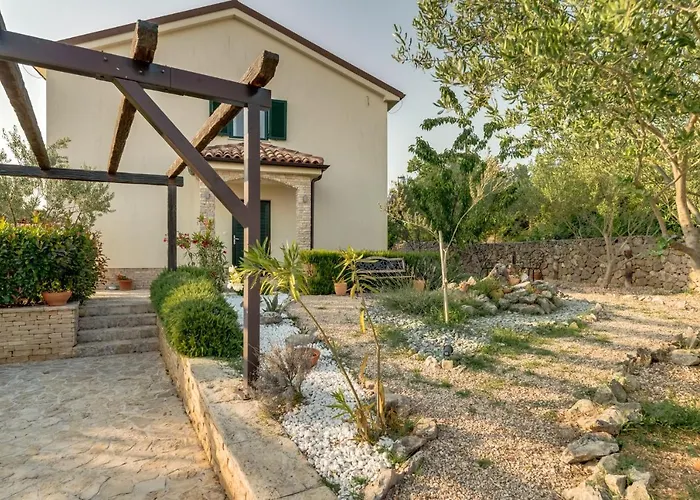 New With Swimming Pool, Olive Grove And Sea View By Traveler Tourist Agency Krk Id 2201 Villa Brzac